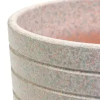 Горшок цветочный  с поддоном 1,6 л, белый керамика "Пряности" (М)