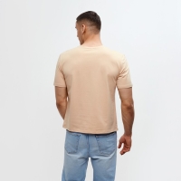 Футболка мужская MINAKU: Basic line MAN цвет бежевый, размер 56 Футболка мужская MINAKU: Basic line MAN цвет бежевый, размер 56