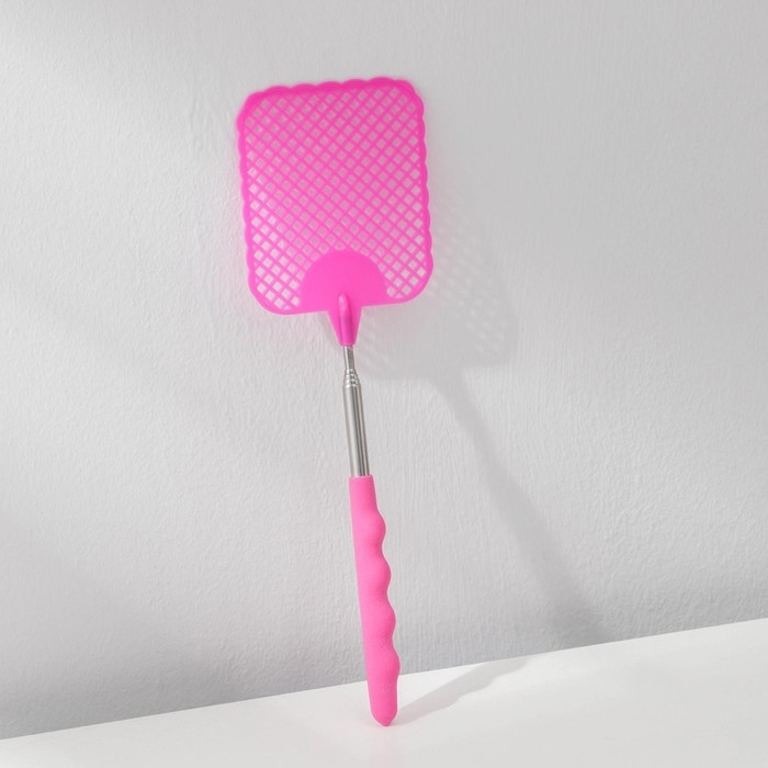 Мухобойка телескопическая, длина 26-70 см, размер рабочей части 8×9,4 см, цвет МИКС Мухобойка телескопическая, длина 26-70 см, размер рабочей части 8×9,4 см, цвет МИКС