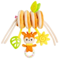 Растяжка - спираль &laquo;Олененок Бемби&raquo;, прорезыватель, пищалка, погремушка, р-р 12-56