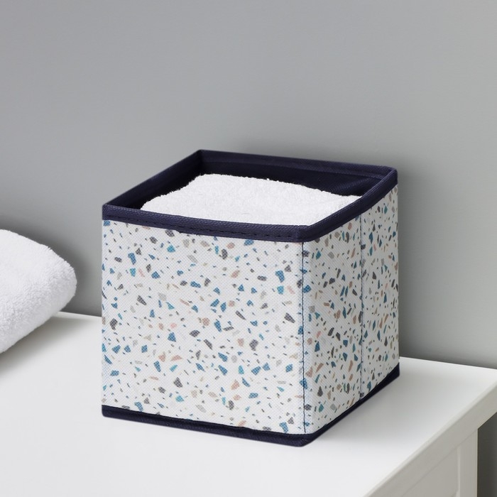 Короб для хранения Доляна &laquo;Мармелад&raquo;, 14&times;14&times;14 см, цвет белый