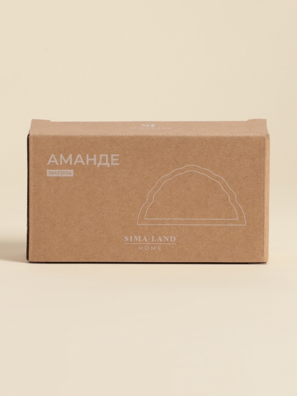 Салфетница SL Home &laquo;Аманде&raquo;, 15&times;4&times;7,8 см, фарфор, белая