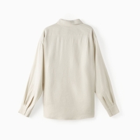 Рубашка мужская с длинным рукавом MIST р.52, цвет молочный