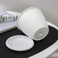 Горшок с поддоном &laquo;Розалия&raquo;, 1.2 л, белый