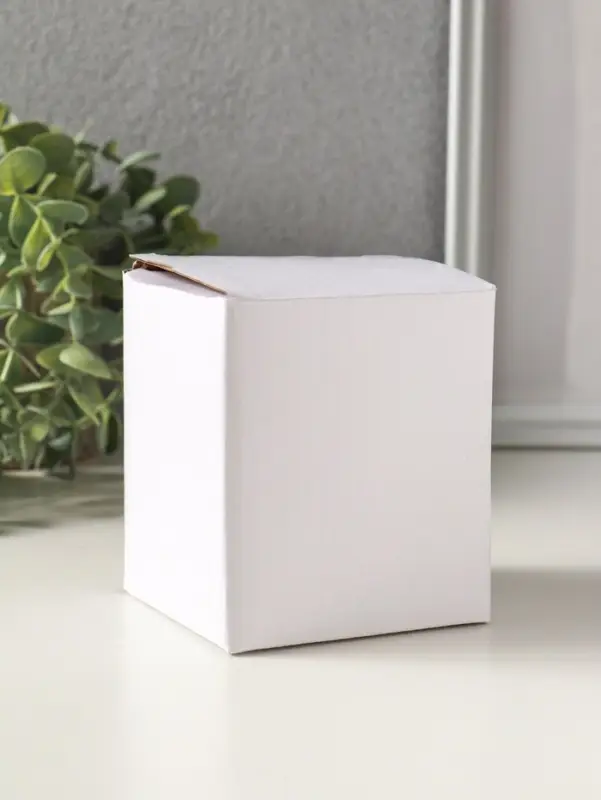 Шкатулка стекло с металлическим ободком "Лотос" серебро 8,2х8,2х8,5 см