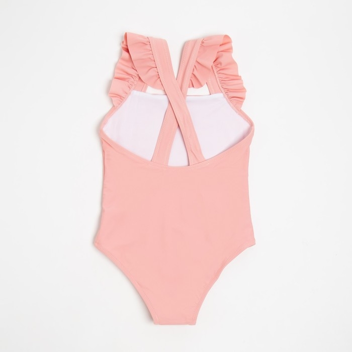 Купальник слитный детский MINAKU цвет пудровый, рост 134-140