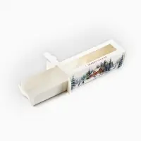 Коробочка для макарун &laquo;Снежные домики&raquo; 18 х 5.5 х 5.5 см