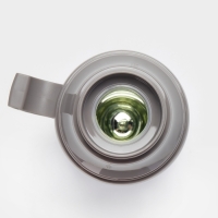 Термос 1 л, со стеклянной колбой, 11х31см, оранжевый