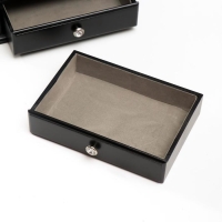 Шкатулка дерево "Комод с 2 ящиками" чёрный 21,5х14,5х16 см