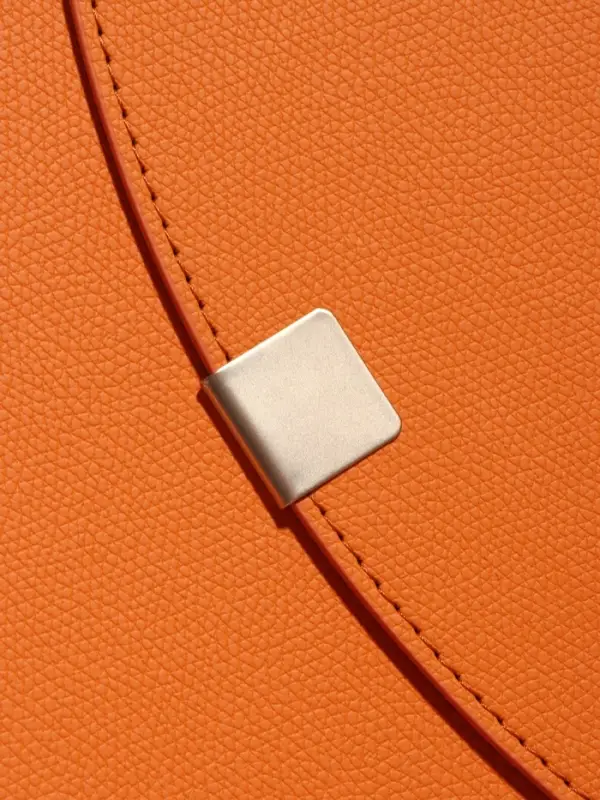 Органайзер на кольцах, A5, с клапаном, 80л, линия, к/зам, Оражевый