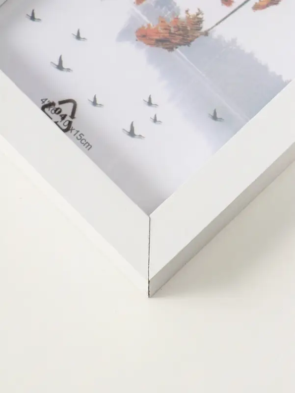 Фоторамка МДФ на 1 фото 10х15 см "Белая классика" 2,5х13х18 см