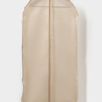 Чехол для одежды LaDо́m на молнии, размер 120х60 см, цвет бежевый, материал батист