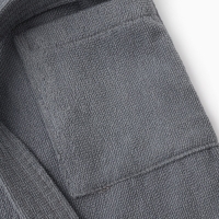 Халат детский Экономь и Я, цв. серый, р-р 32, 100% хл, 340 г/м2