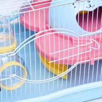 Клетка для грызунов "Пижон", укомплектованная с туннелем, 37 х 27 х 30 см, синий Клетка для грызунов "Пижон", укомплектованная с туннелем, 37 х 27 х 30 см, синий