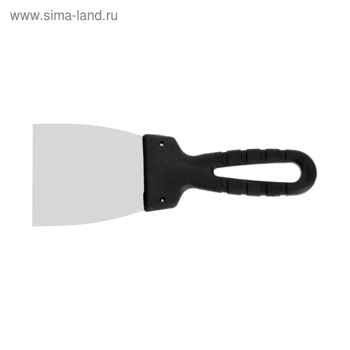 Шпатель фасадный ЛОМ, 80 мм, нержавеющая сталь, пластиковая рукоятка