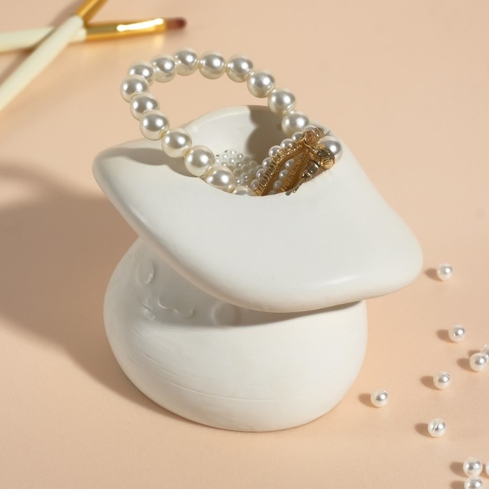 Предмер интерьера "Гриб" 10х8х6,5 см белый