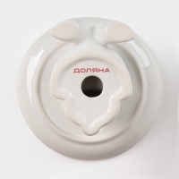 Блюдо для пирожных &laquo;Зайка&raquo;, 13&times;12&times;8 см, цвет белый