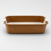 Туалет с сеткой, 44х33х11,5 см, бежевый/белый