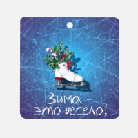 Брошь новогодняя &laquo;Конёк&raquo; с цветами, цветная в серебре