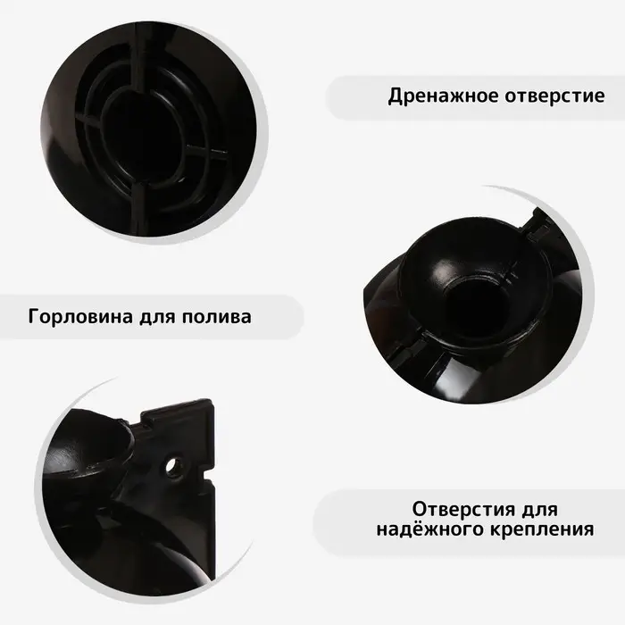 Шар для укоренения растений, d = 5,5 см, под ветку 0,5 см, чёрный, Greengo