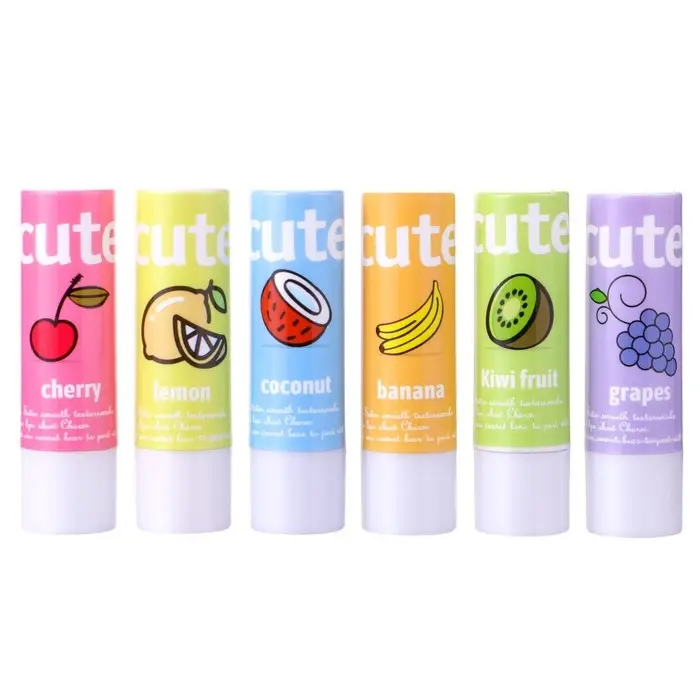 Бальзам для губ фруктовый, микс цветов и ароматов