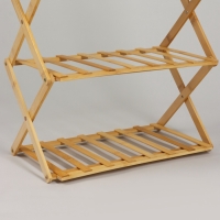 Подставка для цветов Greengo, 5 полок, 50 &times; 25 &times; 89 см, напольная, бамбук