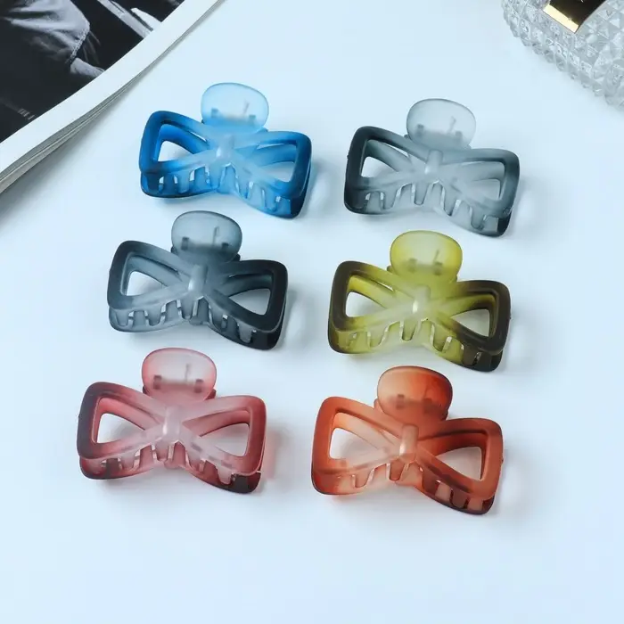 Крабик для волос &laquo;Кэнди&raquo;, матовый бантик, 7 см, МИКС