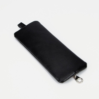 Ключница на молнии TEXTURA, длина 17 см, кольцо, цвет чёрный