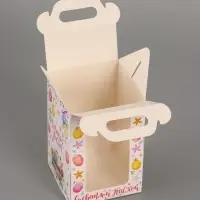 Пасхальная коробочка с окном и с ручкой "Светлой Пасхи" 10 х 10 х 15 см