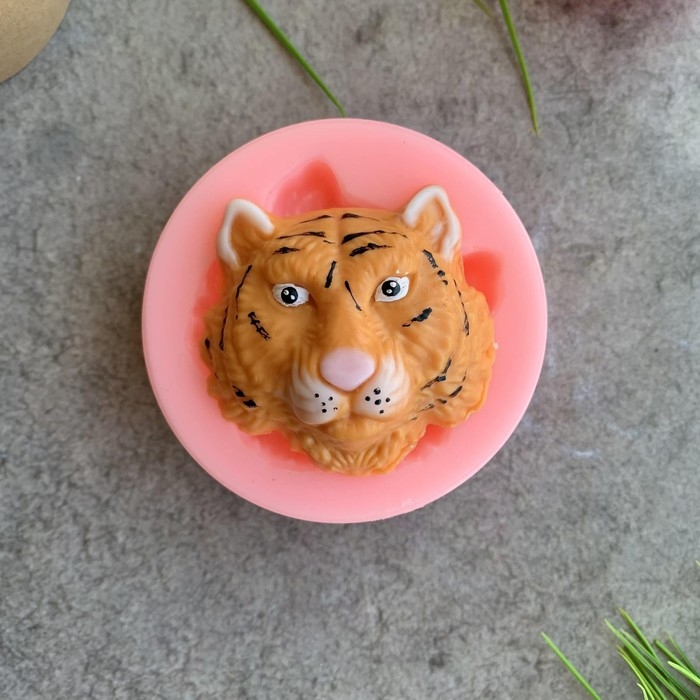 Силиконовая форма &laquo;Морда тигра маленькая 2D&raquo; S
