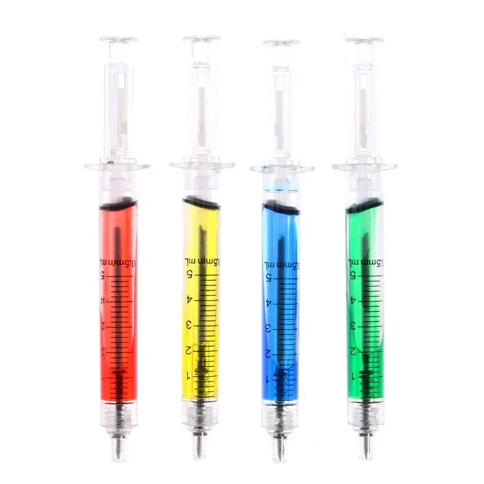 Ручка - прикол Calligrata &laquo;Шприц с жидкостью&raquo;, шариковая, МИКС