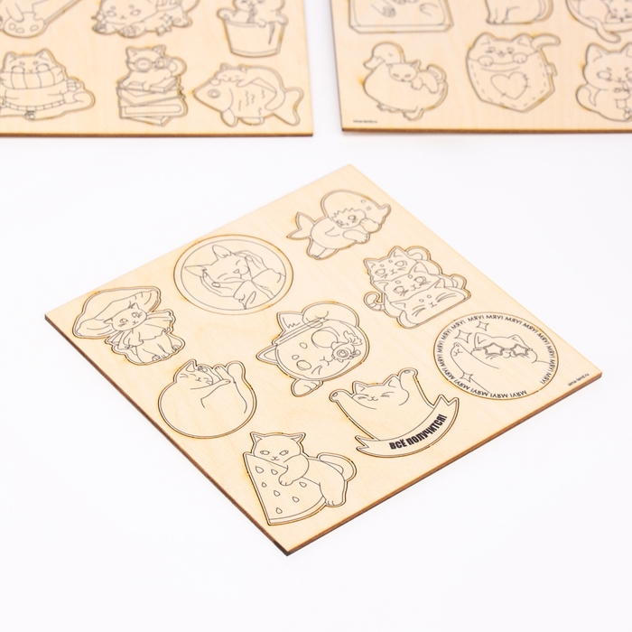 Заготовки для творчества &laquo;Котики&raquo;, 27 шт