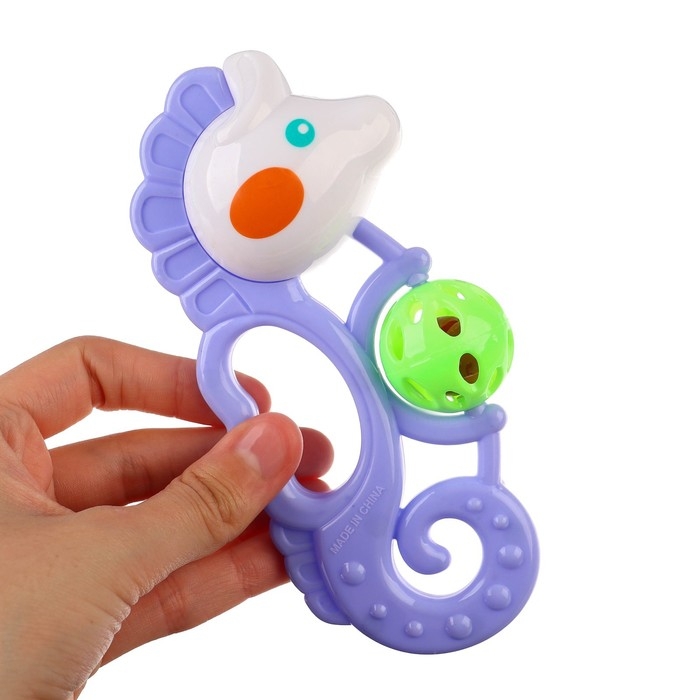 Погремушка &laquo;Морской конек&raquo;, цвет МИКС, Крошка Я