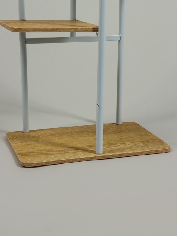 Подставка для цветов Greengo, 8 полок, 36 &times; 23 &times; 136 см, напольная, каркас металл, полки МДФ, белая