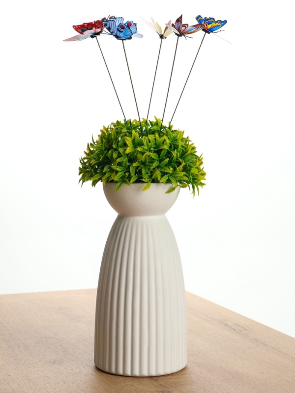 Набор штекеров "Бабочки двойные крылья" в наборе 5шт, 6см