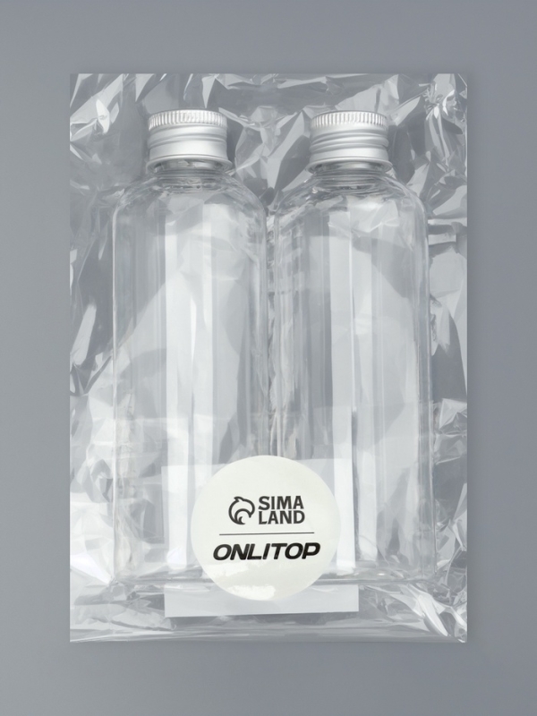 Набор для хранения, 2 предмета, 100 мл, белый/серебристый