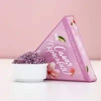 Чистое счастье Женский набор соли в коробке торте, роза, 150 гр