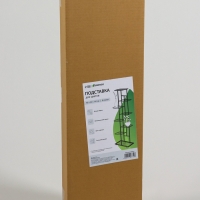 Подставка для цветов Greengo, 8 полок, 43 &times; 22 &times; 141 см, напольная, металл, чёрная