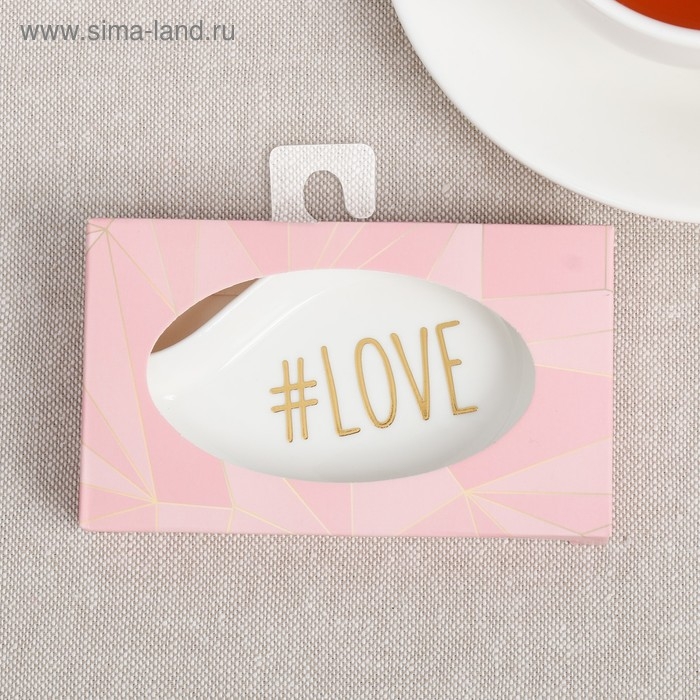 Подставка под чайный пакетик &laquo;LOVE&raquo;