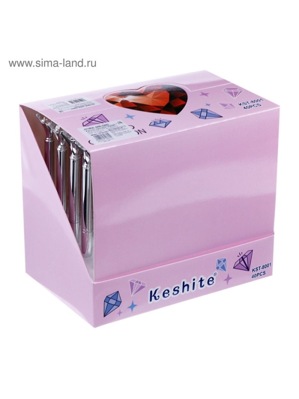 Ручка шариковая-прикол МИКС Кристал со стразами