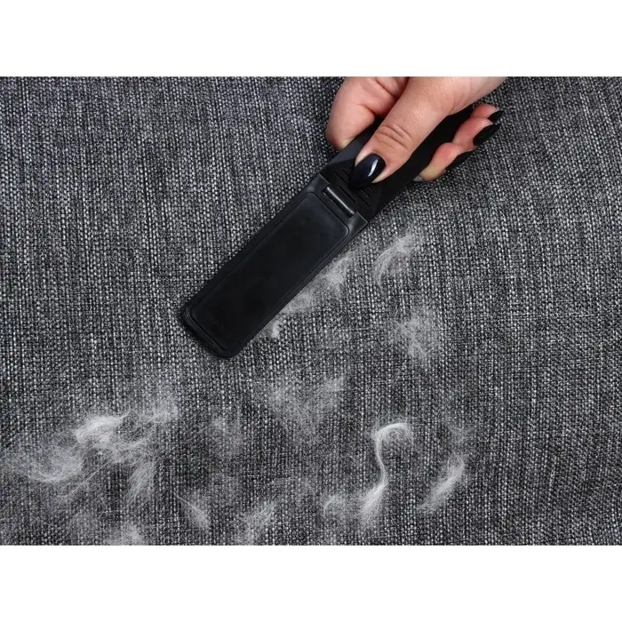 Щётка для одежды складная, 0.6&times;3.5&times;9.5 см, чёрная