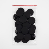 Пуговица на полуножке, d = 30 мм, цвет чёрный, цена за 1 штуку