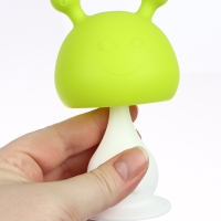 Прорезыватель силиконовый с погремушкой &laquo;Грибочек&raquo;, цвет зеленый, Крошка Я