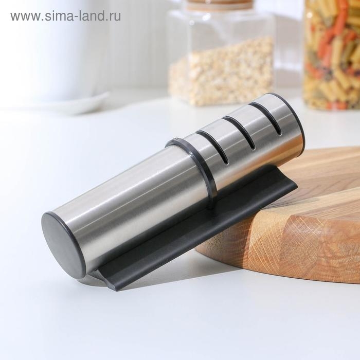 Точилка &laquo;Ракета&raquo;, 18&times;5,5&times;5,5 см, для ножей с металлическим, керамическим лезвием и полировкой, цвет МИКС