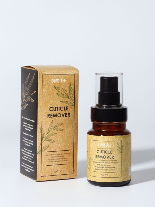 Ремувер д/кутикулы ухаживающий 100мл спрей бан к/кор QF