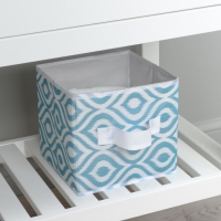 Короб для хранения Доляна &laquo;Лагуна&raquo;, 19&times;19&times;19 см, цвет бирюзовый