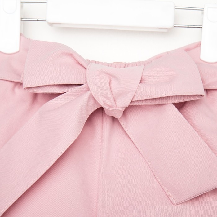 Шорты для девочки с поясом KAFTAN, размер 34 (122-128), цвет пудра