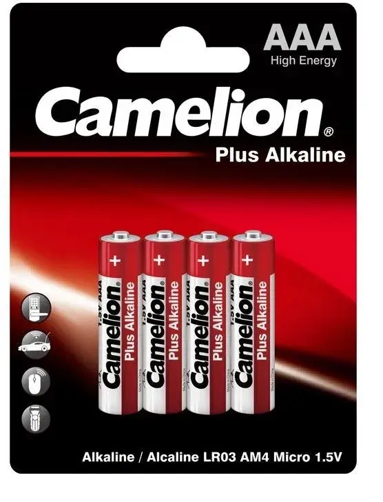Батарейка Camelion Plus LR03 AAA BL4 Alkaline 1.5V