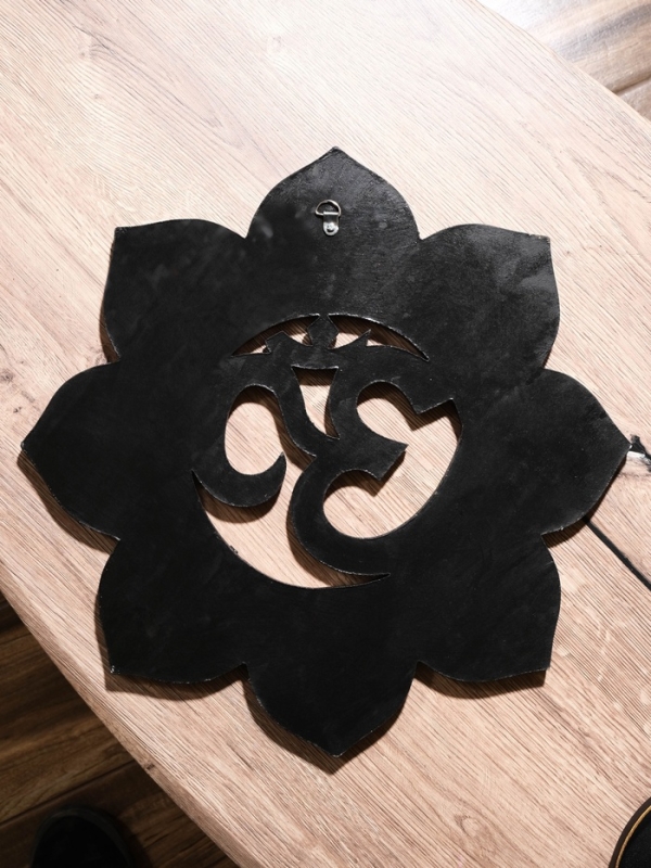 Панно резное МДФ Панно резное МДФ "ОМ", 40х40х0,6 см, золотой край