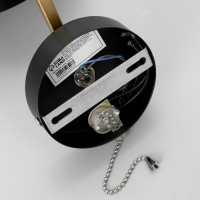 Бра с выключателем "Пиатти" LED 12Вт 4000К черный 15х26х16см